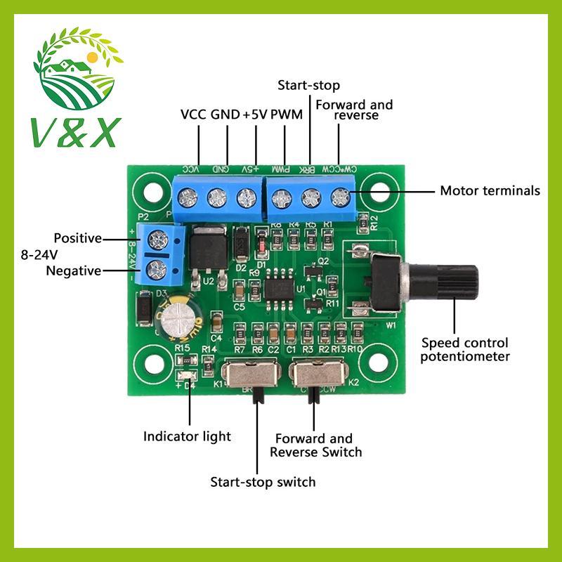 [Snowth] DC 8V-24V Brushless DC Motor Driver Controller Board PWM Driver Fan Motor Speed Governor Fo