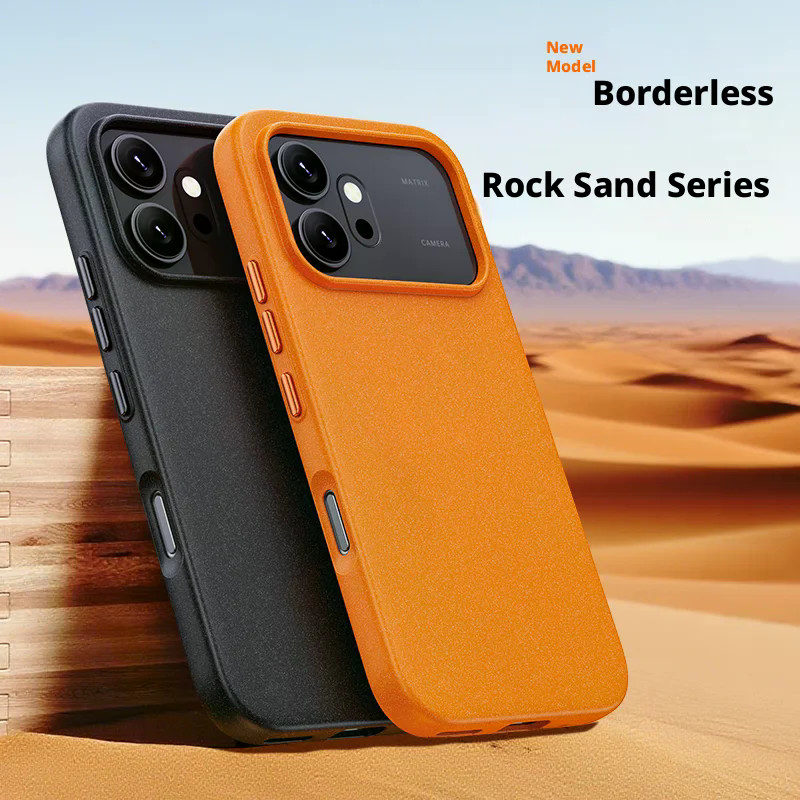 Honor 600 Pro และ Honor 500 Pro Case Frosted Rock Sand แม่เหล็กคราบหนังกันกระแทกฝาครอบกันชนกรณี