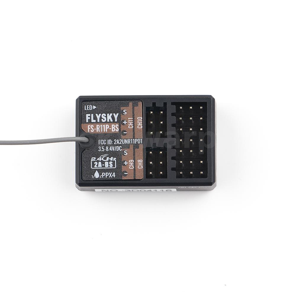 Flysky FS-R11P-BS 2.4GHz 11CH 2A-BS Protocol PWM เอาต์พุต Bi-Directional Receiver สําหรับ RC รถเรือ