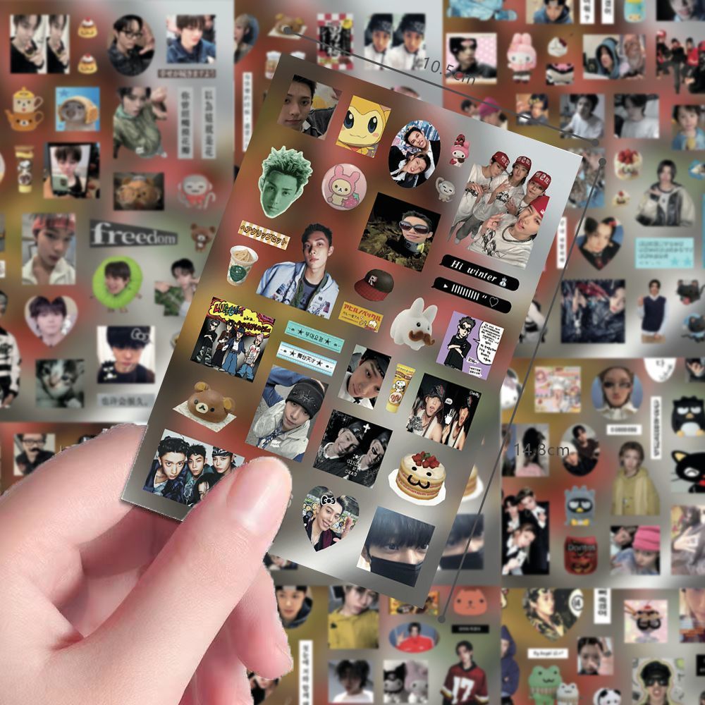 สติ๊กเกอร์กันน้ํา HD ลองช็อต 8 หน้า สติ๊กเกอร์ฟิล์มตัด