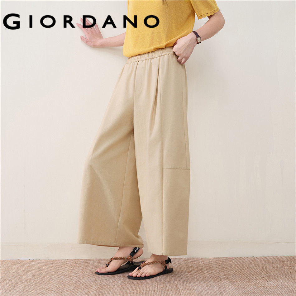 GIORDANO WOMEN Women Pleated Casual Pants 18426202
