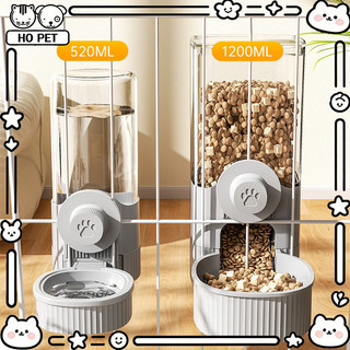 🐱ชามป้อนอาหารอัตโนมัติ ที่ให้น้ำ แบบแขวนกรง กันแมลง ป้องกันอาหารหกหล่น ใช้ได้กับสุนัข แมว กระต่าย🐶