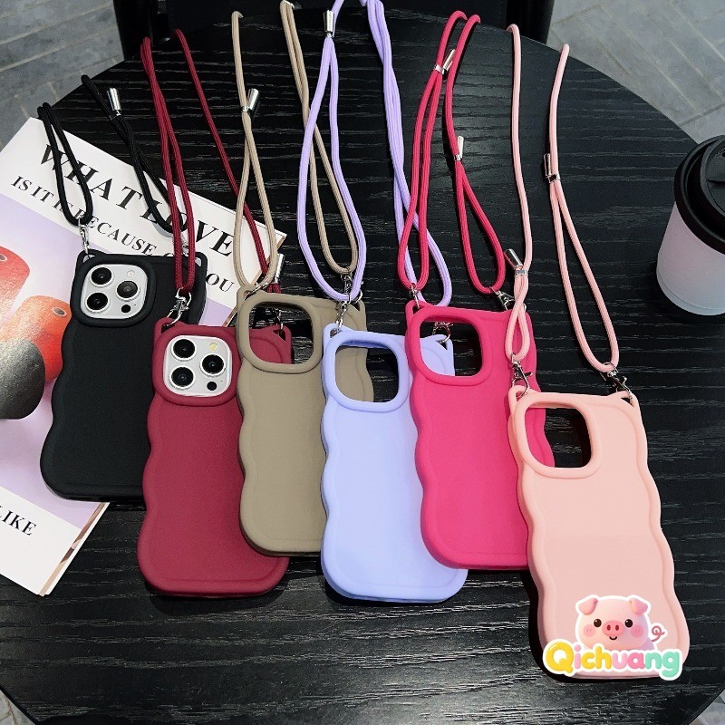 3D WaveขอบหูแมวปรับCrossbody LanyardสําหรับHuawei Y9S Y7A Y7P Y6S Y9 Y7 Prime Y6 Pสมาร์ทPro Plus Z 2