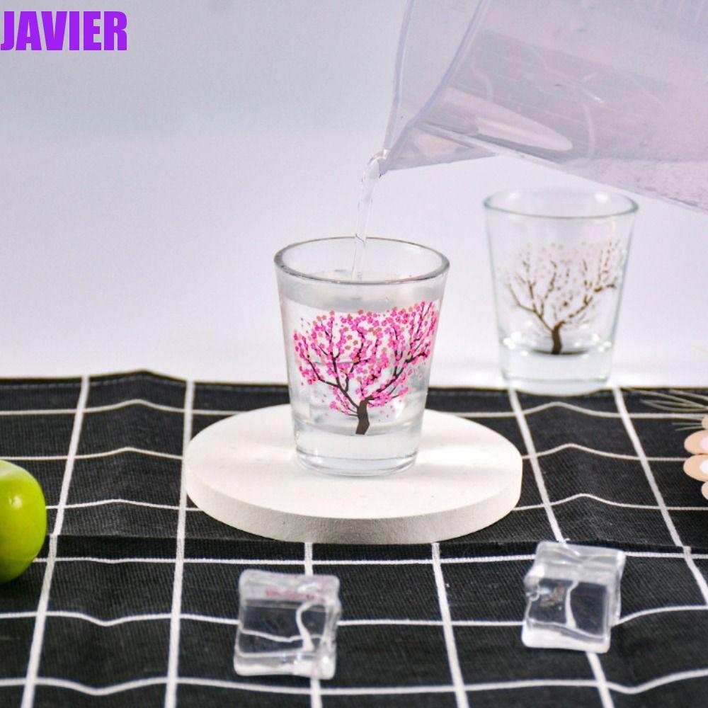 JAVIER Glass Creative Durable Liquor 2oz ถ้วยซากุระ