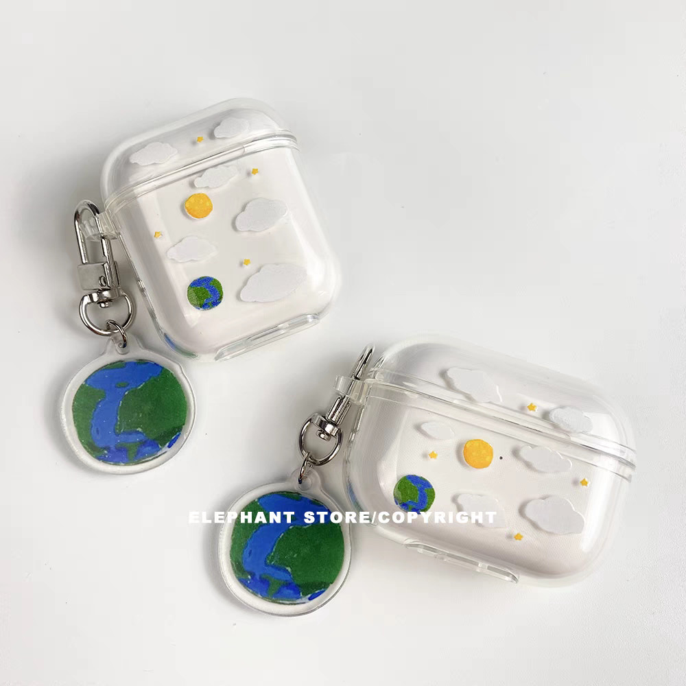 Cloud Earth เหมาะสําหรับ Edifier N2pods เคสป้องกัน minibuds ดอกไม้ zeroair lolli3 เคสหูฟัง EDIFIERZ1
