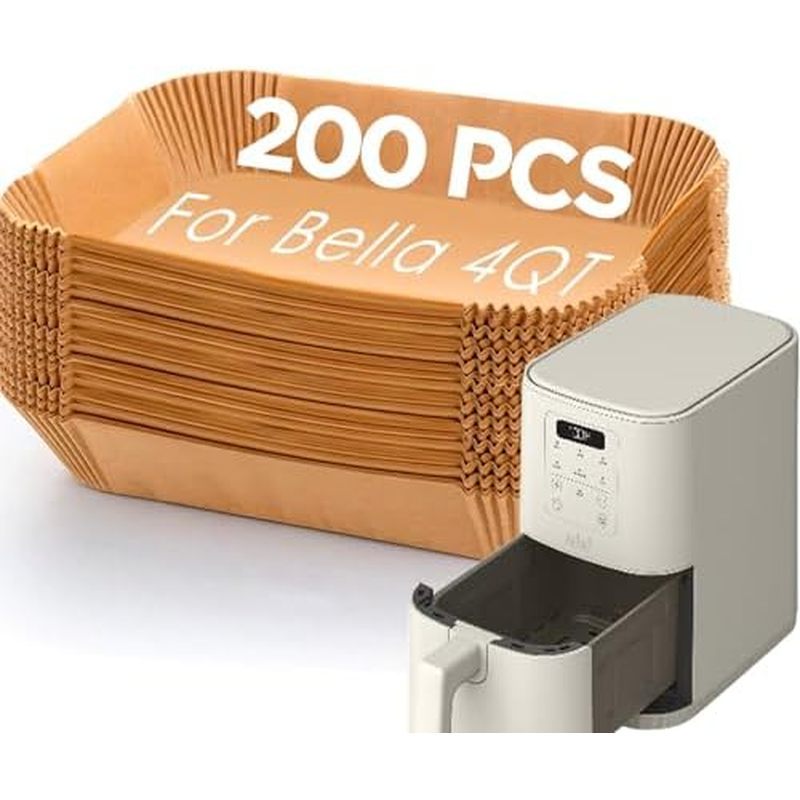 Air Fryer Liners for Bella, Rectangle Air Fryer Liners, Airfryer Liners for Ninja, Air Fryer Accesso
