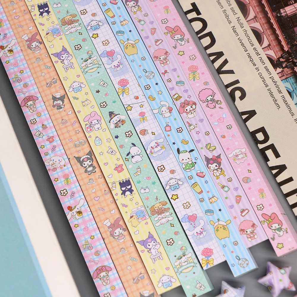 JUA Star paper, lucky star origami colored paper diy Craft materials long strips of paper for small 