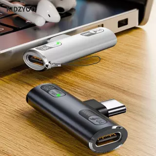 KIDZYOO อะแดปเตอร์เสียง Type C, PD 100W 10Gbps USB-C หูฟัง Converter, Professional Fast Charging USB 3.2 Gen 2 ใน 1 OTG อะแดปเตอร์แล็ปท็อป/โทรศัพท์มือถือ