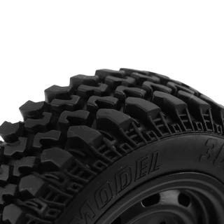 HiPoRC 4pcs Orignal 80*30 มม.MN128 MN86 MN86S MN86K MN86KS MN G500 C8815 ยางล้อ Tyre 1/12 RC รถอะไหล่อัพเกรดอุปกรณ์เสริมขอบโลหะ