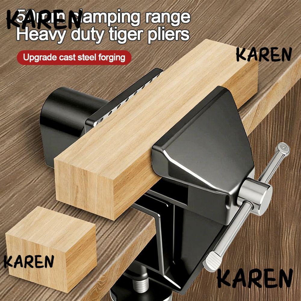 KARENGOODS Mini Bench Vise,Multi-Functional Flat Pliers Table Clamp,ที่มีประโยชน์โลหะขนาดเล็กปรับBench Clampsรุ่นเครื่องประดับทํา