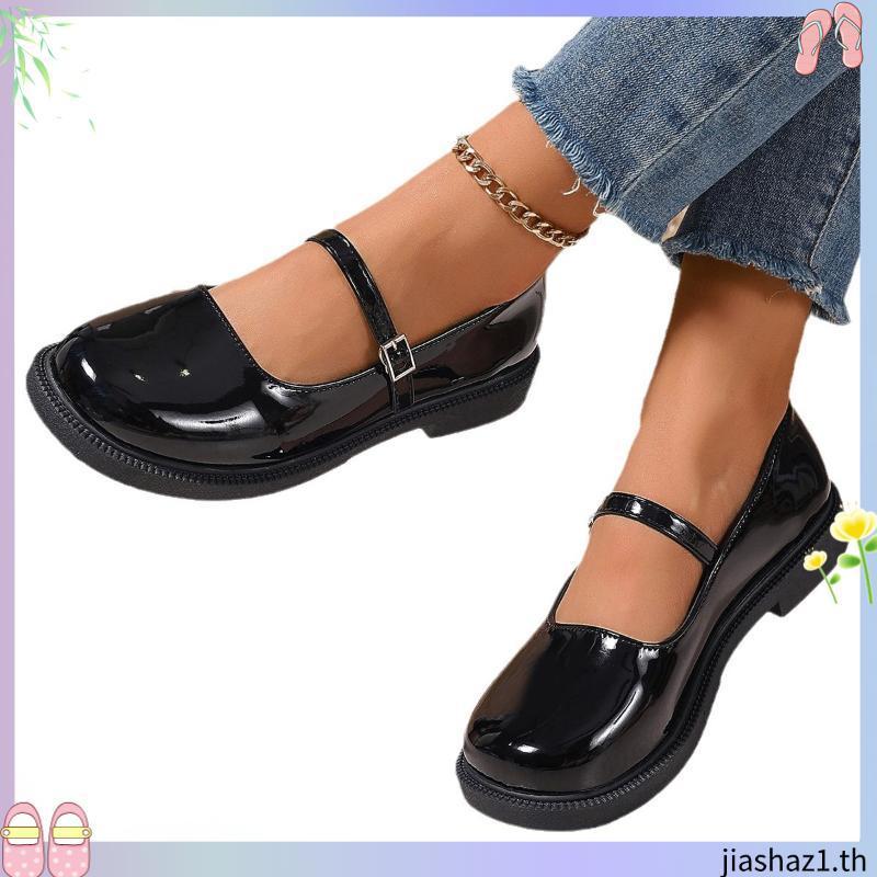 The Classic Jane - Labotte.bkk รองเท้าแมรี่เจน รองเท้า Y2K Mary Jane Shoes (826-13)