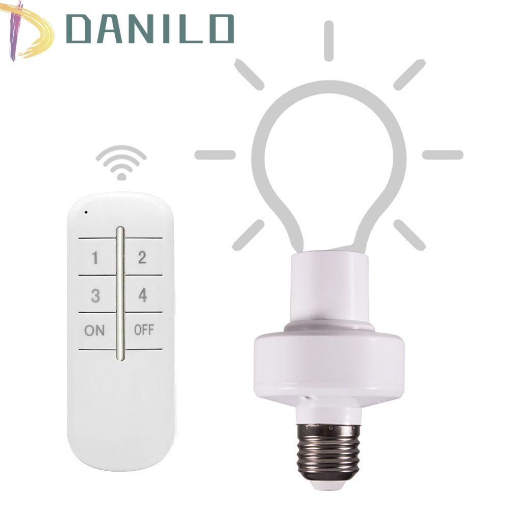 DANILO ฐานโคมไฟ E27 สวิตช์เปิด/ปิดไฟ LED ในครัวเรือนสําหรับหลอดไฟ LED WiFi 20M ไฟสวิตช์จับเวลาช่วง