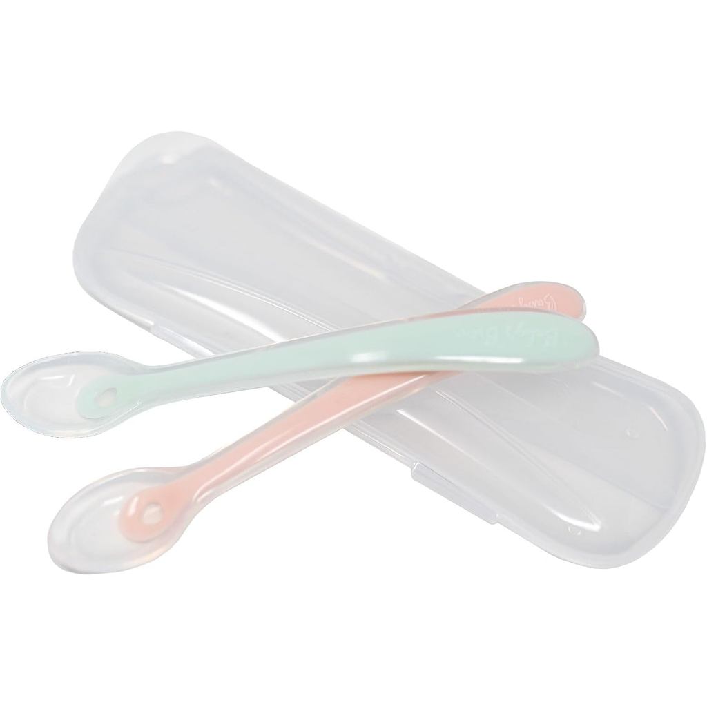 Babys Brew Flexi Spoos + Travel Case - ช้อนซิลิโคนเด็ก (6.25, 2, หน่วย)
