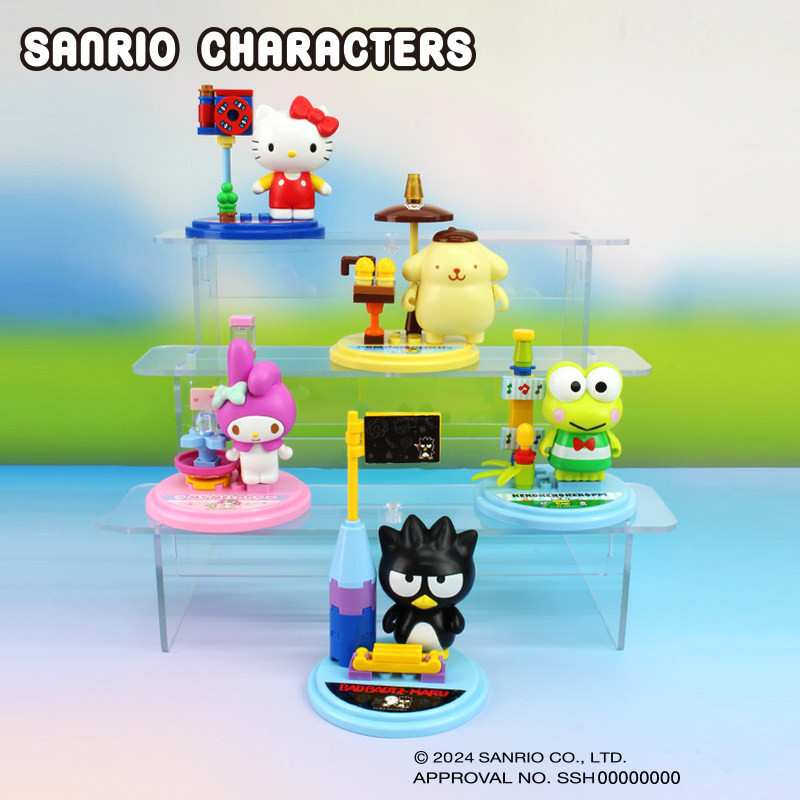 Sanrio Family Building Blocks Set - City Stroll Series Hello Kitty, My Melody, Cinnamorol