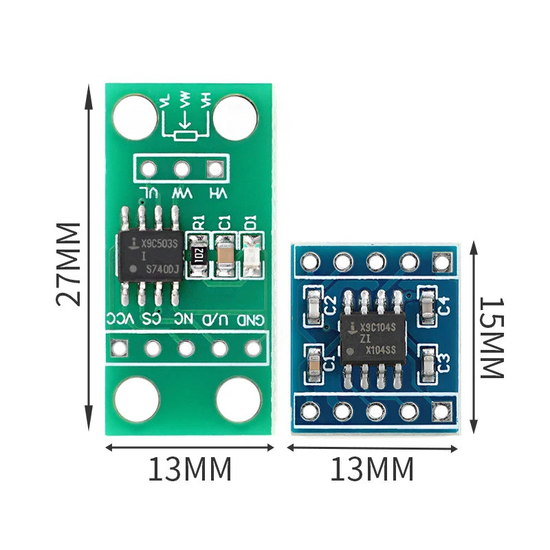 ใหม่ X9C103S X9C503S โมดูลโพเทนชิโอมิเตอร์ดิจิตอลสําหรับ Arduino