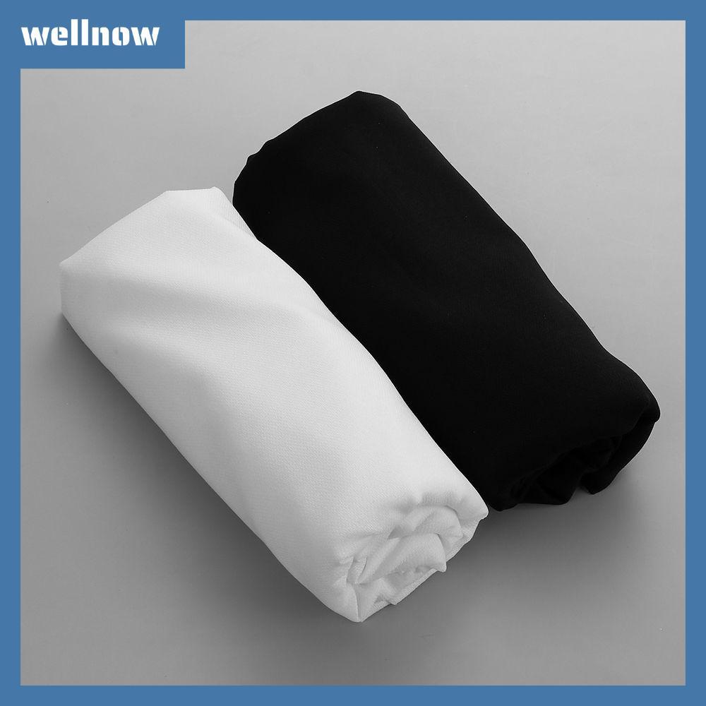 ผ้าโพลีเอสเตอร์ WELLNOW น้ำหนักเบา สีดำ พร้อมเย็บ interlining และ fusible สำหรับงานตัดเย็บ