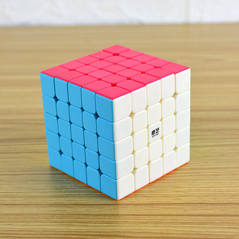 Qiyi สีทึบ 5th-Order Rubiks Cube 4th-Order 5th-Order 6th-Order 7th-Order Smooth Professional Competi