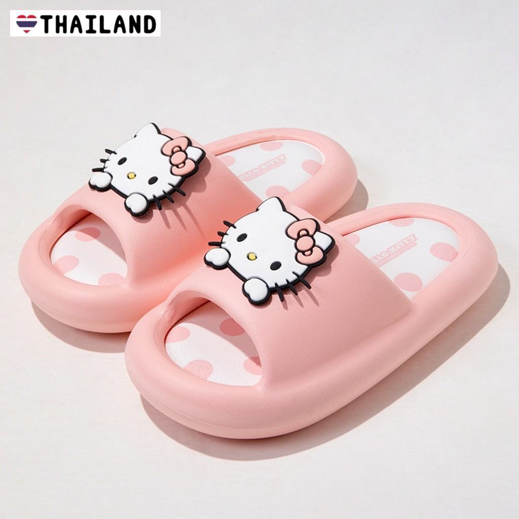 Ready Stock LSS น่ารัก Kulomi รองเท้าแตะสีชมพู Hello Kitty GT 220ความยาวด้านใน22ซม Shop Pets Sale Lo