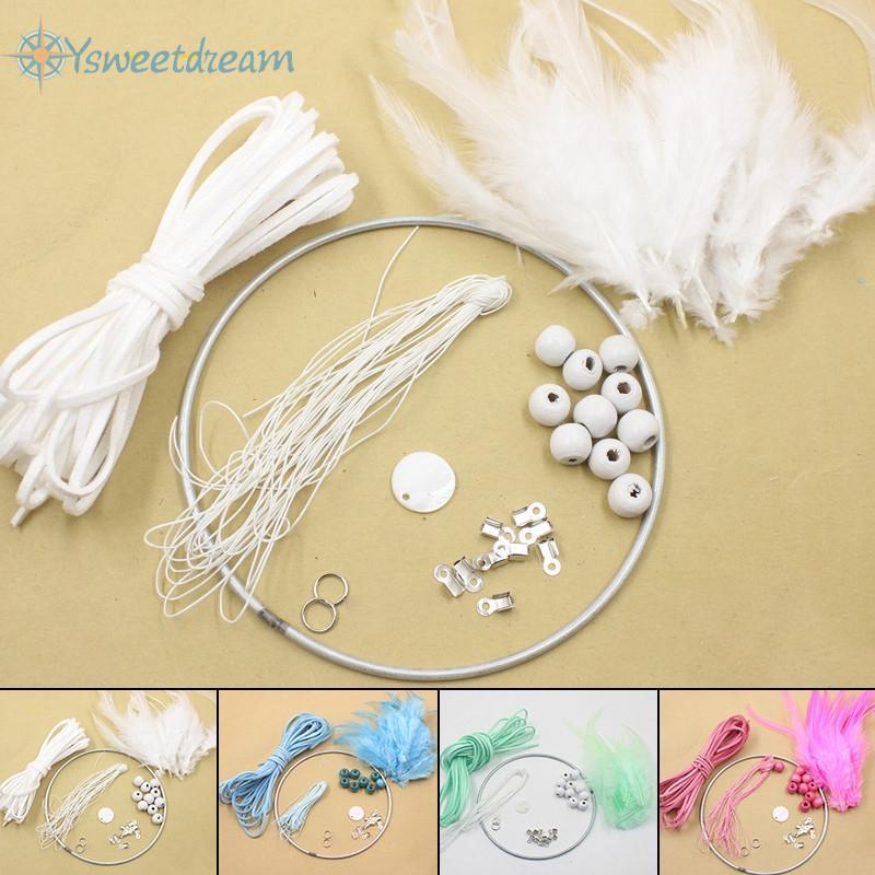 【SWTDRM】DIY Dreamcatcher Accessories Kit Feather Dream Catcher Hanging Bedroom Decor UK