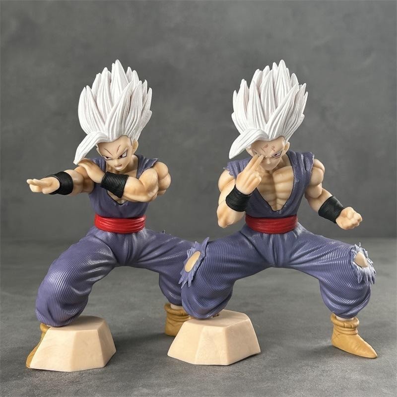 Dragon Ball รูป White God Gohan Beast Gohan รถเดสก์ท็อป gk ของเล่นอะนิเมะรูปเครื่องประดับ
