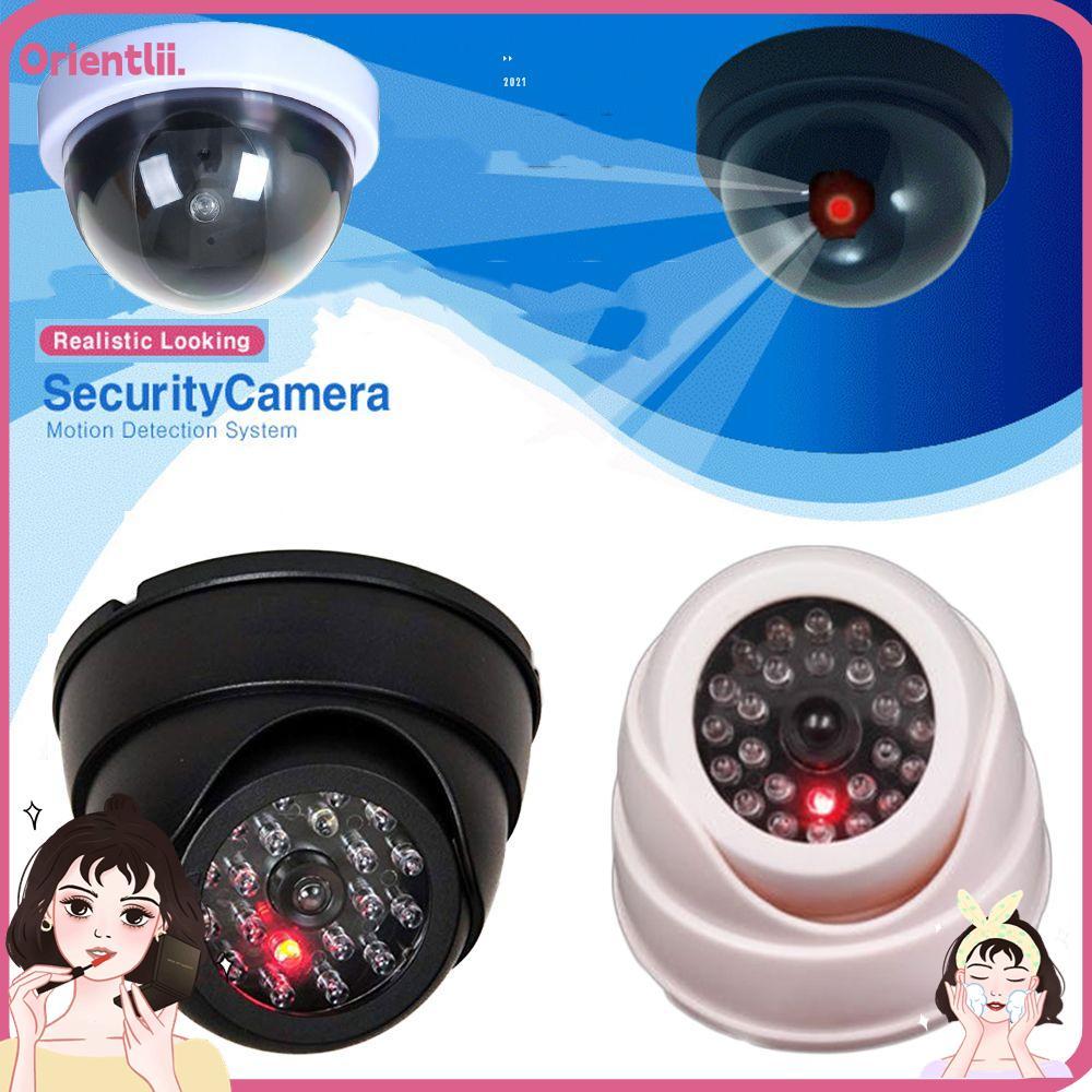 ORIENTTK Dummy Camera จําลองโดมความปลอดภัยความปลอดภัยกระพริบไฟ LED