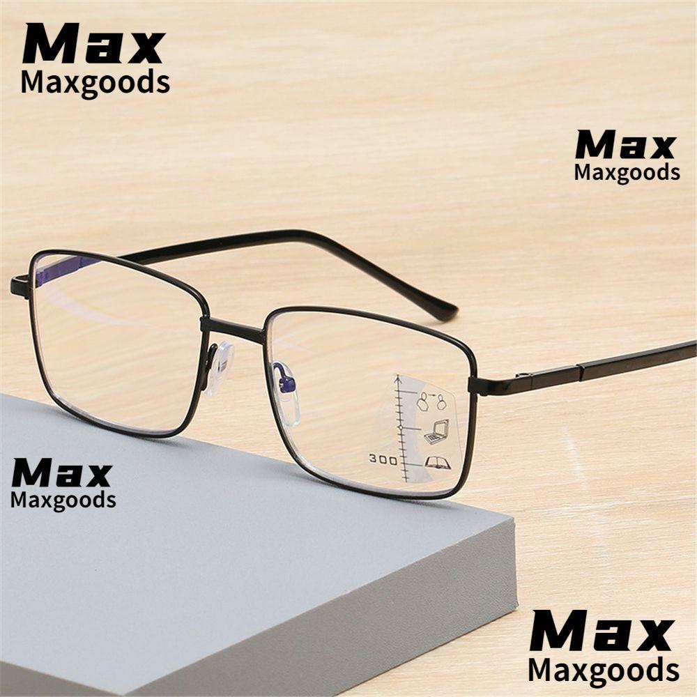 MAXG แว่นอ่านหนังสือ Progressive Multifocal Anti Blue Light Vision Diopter แว่นตาคอมพิวเตอร์