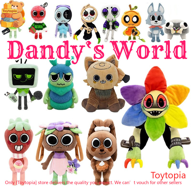 Dandys World Plush Soft Gourdy ‌หัวใจเนียนโฟ‌ ตุ๊กตาของเล่นตุ๊กตาสัตว์น่ารัก Astro Plushie สําหรับเด็กและผู้ใหญ่ของขวัญวันเกิดคริสต์มาส