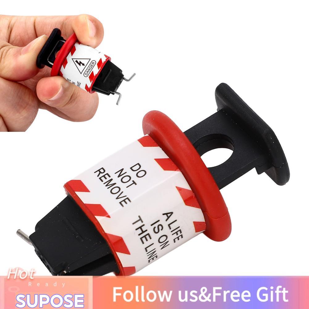supose Miniature Circuit Breaker Lockout Safety Pin Out ล็อคมาตรฐาน สวิตช์เกรดอุตสาหกรรม อุปกรณ์ Loto สำหรับการแยกพลังงานไฟฟ้า