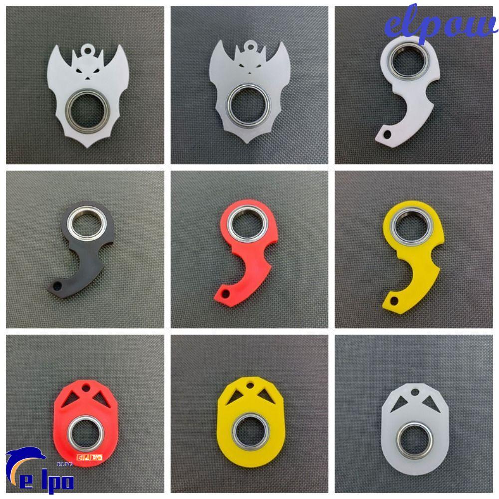 PIXELPOWER พวงกุญแจหมุนปลายนิ้ว, บรรเทาความเบื่อหน่าย พวงกุญแจ Fidget Spinner, Creative Light Weight