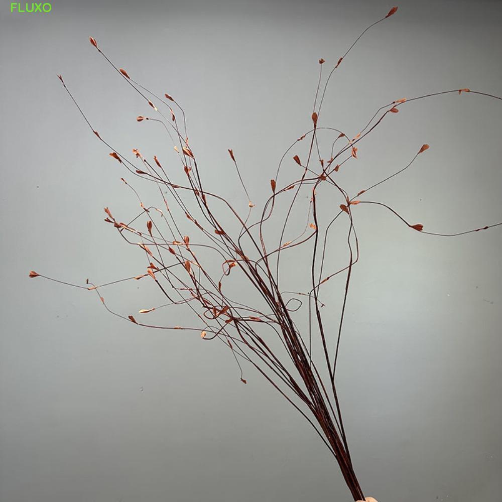 FLUXO สาขาวิลโลว์ประดิษฐ์,ทําด้วยมือ 130 ซม.ปลอม Willow Tree, DIY แจกันตกแต่งพลาสติกเหมือนจริงจําลอง