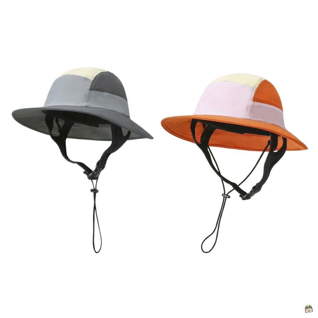 หมวกตกปลาสีสันสดใสผู้ชายฤดูร้อน Sun-Protection Water-Repellent Beach Surfing Hat พร้อมสายปรับได้