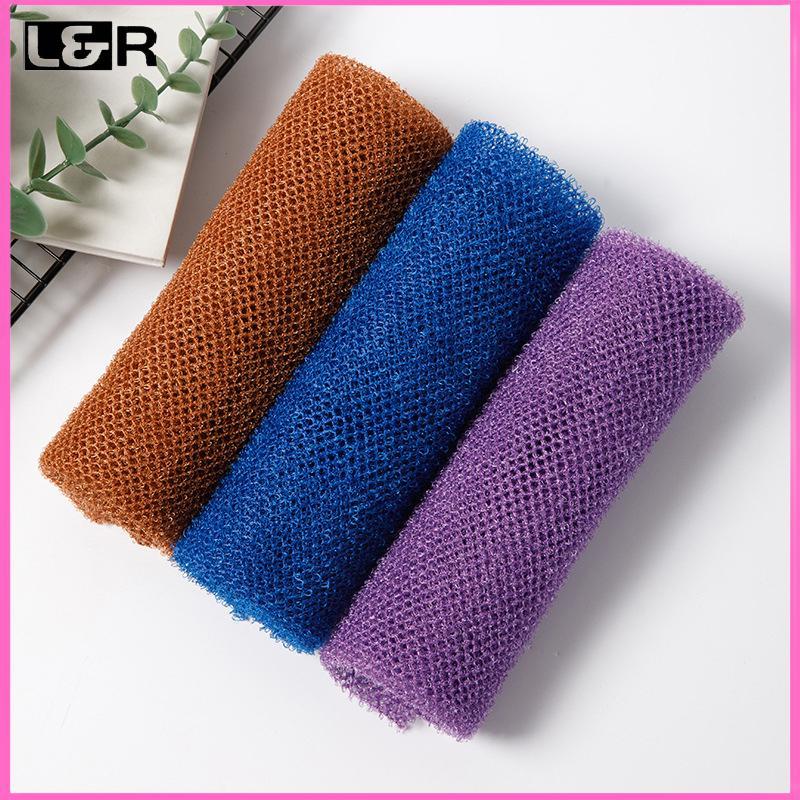 L&R Net Bath Sponge, 14x77cm Net Long Bath Net Sponge Exfoliating Shower Body Scrubber Ba Scrubber S
