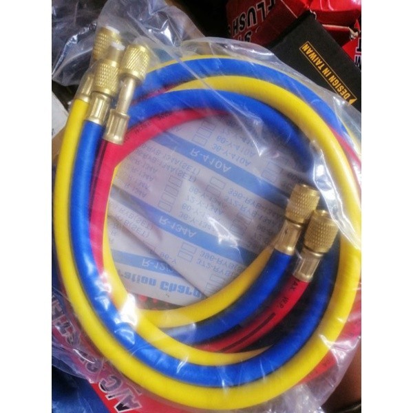 ชุดสายชาร์จแอร์ R134A 3 เส้น ยาว 1.5 ม.