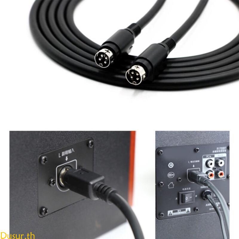 Dusur กันน้ํา 4Pin DIN ลําโพงชายสําหรับ R1700BTR1600TIII ลําโพง