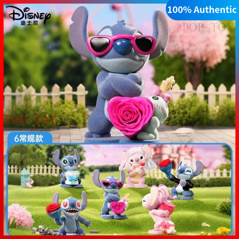 Disney Stitch Sweet Cool Adventure Series Blind box Figures bestine ของเล่น ตุ๊กตา ของขวัญ