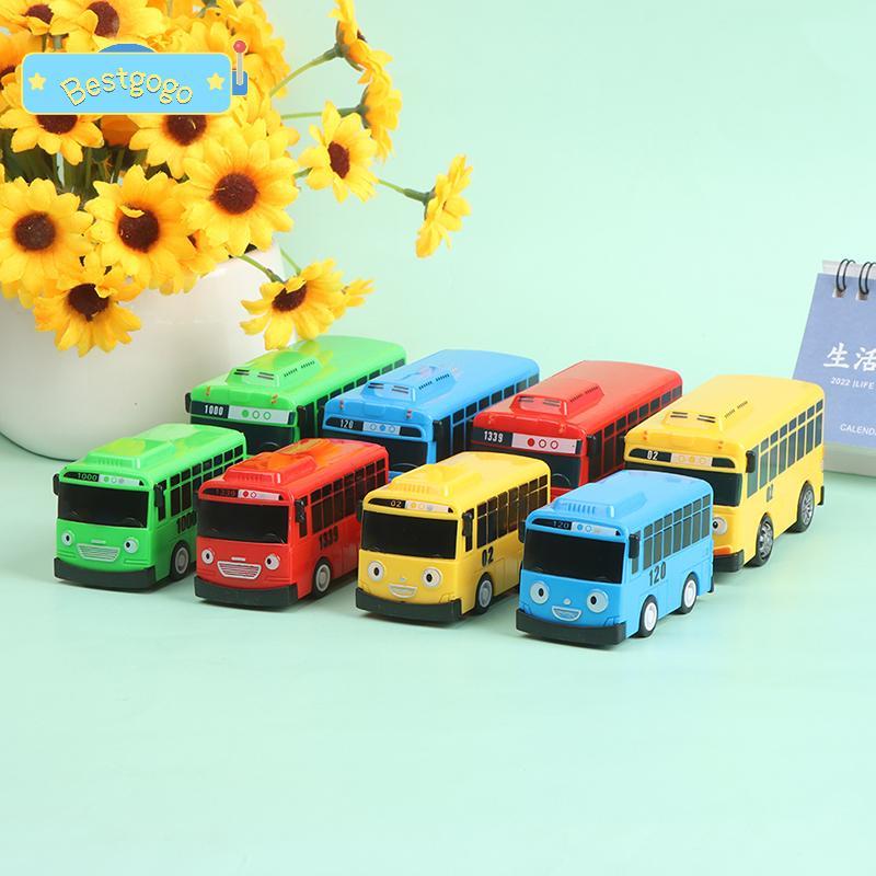 [Bestgogo-t] 4PCS Tayo The Little Bus การ์ตูนดึง Ba รถของเล่นชุดเด็กการศึกษาของขวัญ