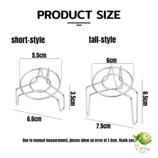 YOYO 1 ชิ้น ที่รองก้นหม้อ สแตนเลส ตะแกรงนึ่งไข่สแตนเลส ขนาดมินิ ใช้ได้หลายอย่าง Steamer Rack