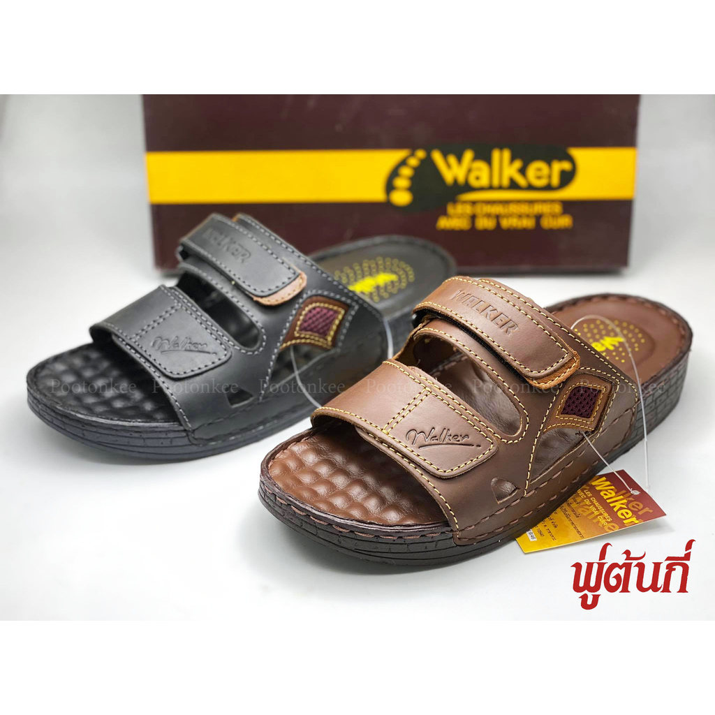 รองเท้าแตะ Walker รองเท้าแตะ หนังแท้ วอคเกอร์ รหัส WB 723 ของเเท้