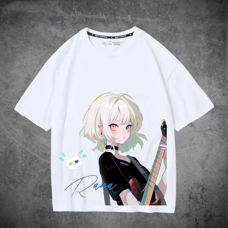 Anime t-shirt Yyds BanG Dream Its MyGO เสื้อยืดลําลอง แขนสั้น คอสเพลย์ ลายการ์ตูนอนิเมะ 3D เหมาะกับฤ
