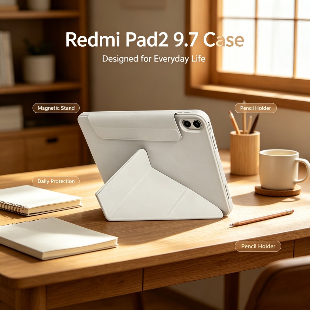 เคส Redmi Pad2 9.7นิ้ว 2026เคสแท็บเล็ต Xiaomi Redmi Pad 2 SE 11นิ้ว Pad 7เคส เสียวหมี่แพดse YพับCase