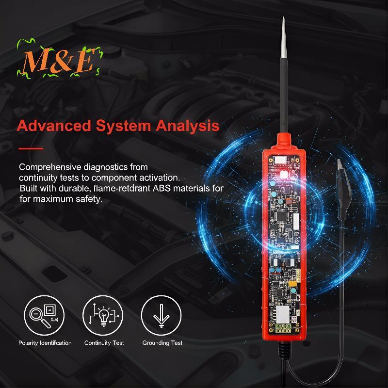 [M&E] 6V 24V DC Power Circuit Probe Tester Universal Automotive Car Test Light Tool พร้อมจอแสดงผล LE