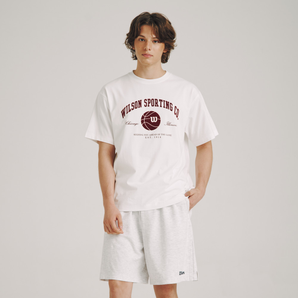 Wilson Est 1914 Basketball Graphic T Shirt Retro Sportswear Breathable Unisex Top 5.8