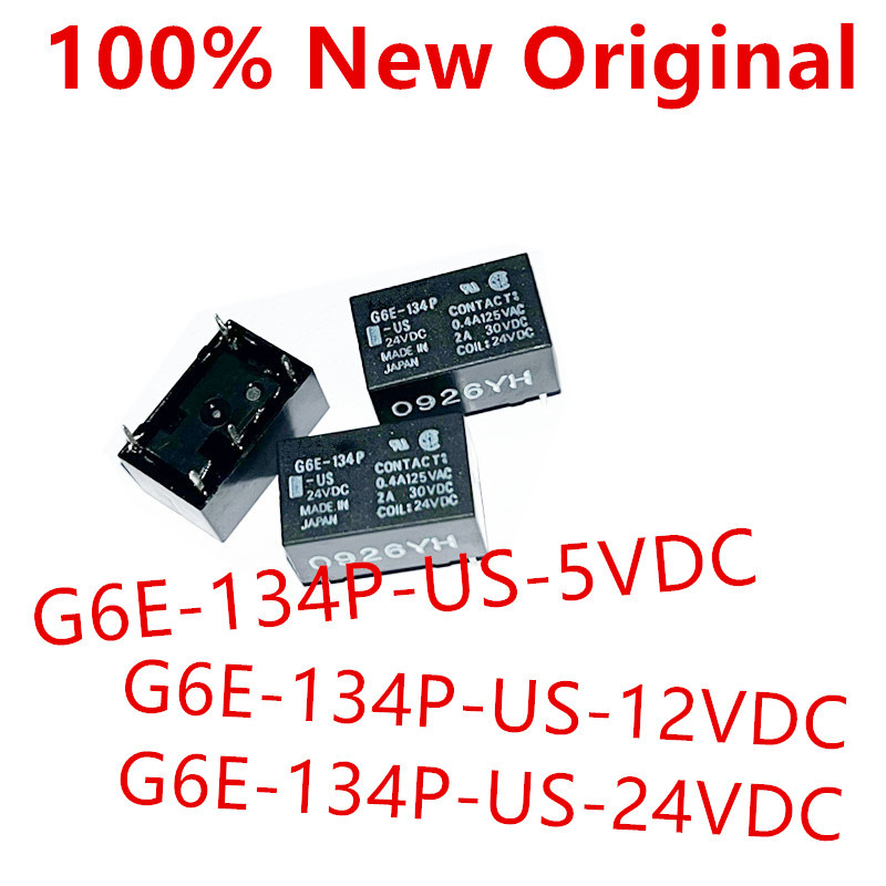 5-10 ชิ้น G6E-134P-US-12VDC G6E-134P-US-24VDC G6E-134P-US-5VDC ยี่ห้อใหม่สัญญาณรีเลย์ G6E-134P-US DC