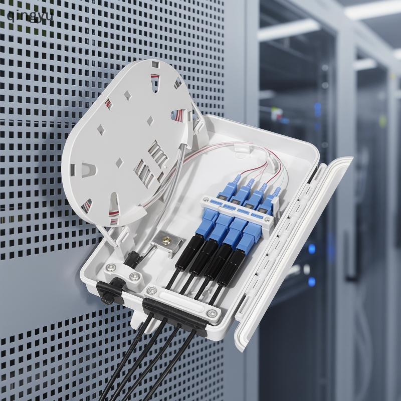 [qingyu] 4 Core Fiber Optic Terminal Box FTTH Entry Device สําหรับ Enterprise Cabling Infrastructure