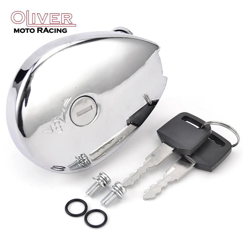 OT Gas Fuel Tank Cap With Key For Kawasaki BJ250 EL250 Eliminator 250 EN400 Vulcan 400 500 ZL400 ZL6
