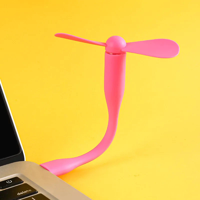 Mini USB Fan พัดลมพกพา ยืดหยุ่นได้ สำหรับ Power Bank แล็ปท็อป PC thumbnail 4