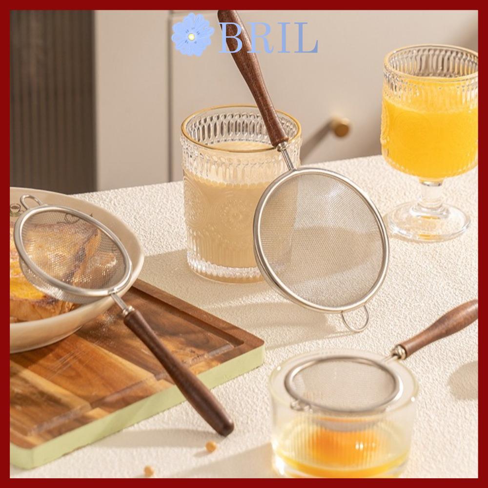 in stockBRIL กระชอนตาข่ายละเอียด, ทําความสะอาดง่ายสแตนเลส Matcha Sifter, Rust-Proof Small Very Fine Mesh Didi ตะแกรงสําหรับห้องครัว