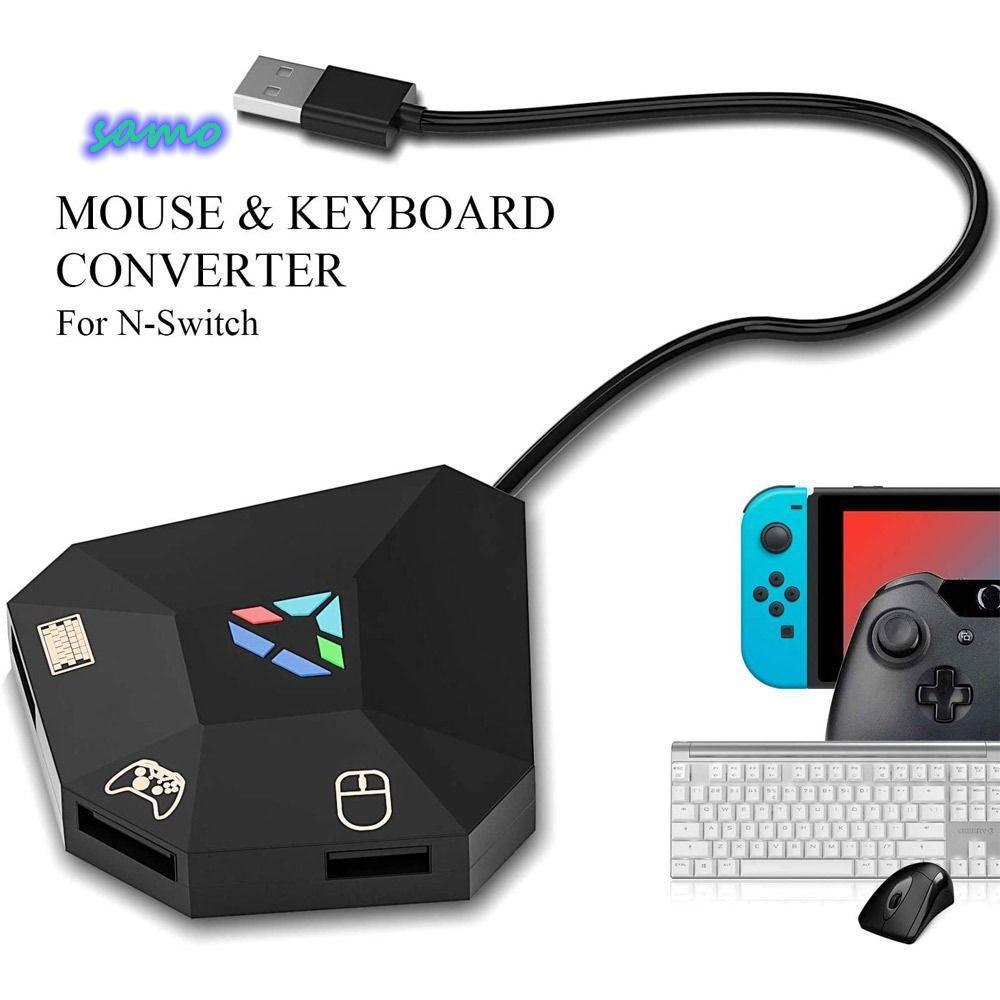 ตัวแปลงเมาส์ SAMO สําหรับเกมสวิตช์สําหรับการเชื่อมต่อ USB PS4/PS3 สําหรับสวิตช์