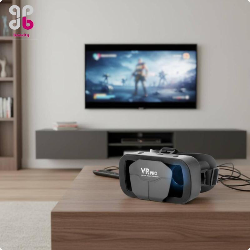 [Baosity] Virtual Reality Viewer ชุดหูฟัง 3D แว่นตา VR ปรับได้สําหรับความบันเทิงภายในบ้านและการเล่นเ