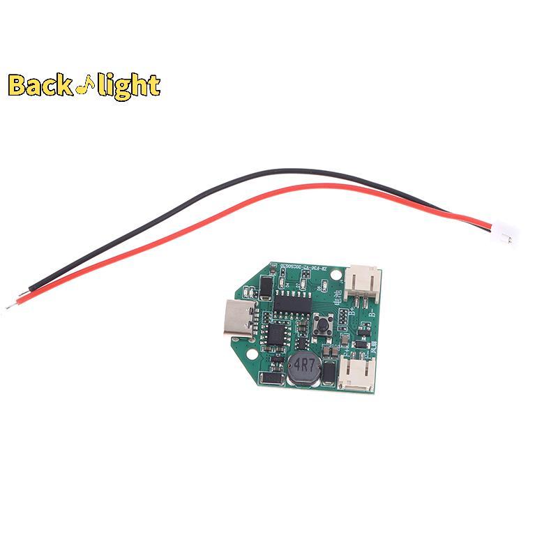 [Backlight] Type-C Micro USB Fan Drive Module 9V 3-Speed Stepless Speed Charging Control Board Mini Table Fan Handheld Fan Circuit Pcb Board [ใหม่]